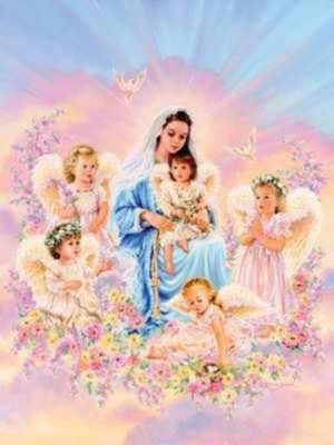 Maria mit den Engeln